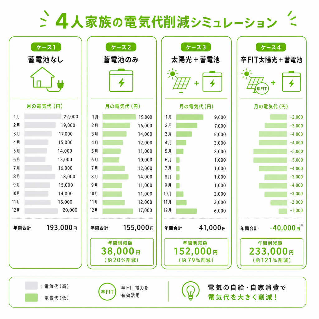 蓄電池は元が取れる？結論は「条件次第」のイメージ画像