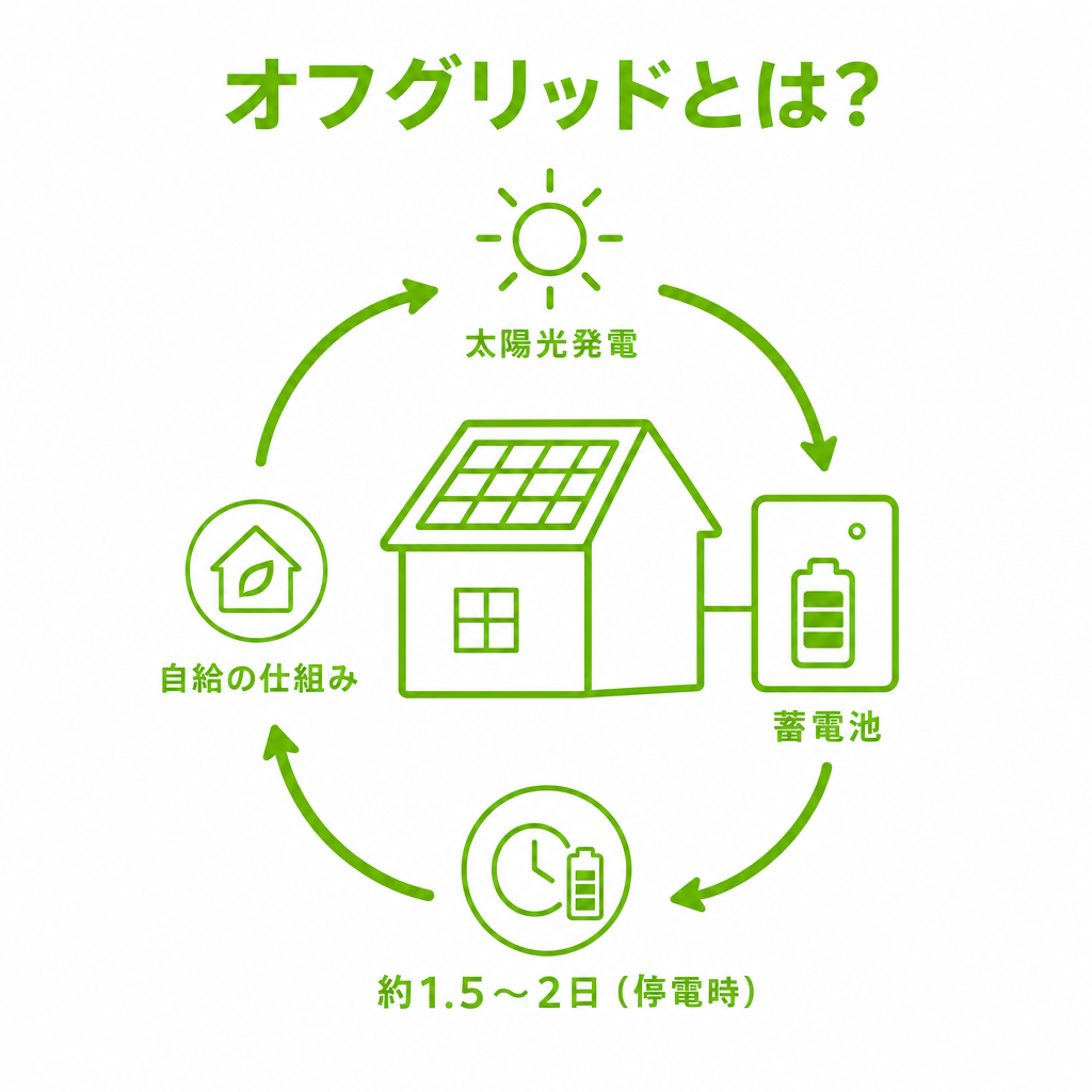 オフグリッドとは？家庭で電気を自給する仕組みと導入の現実のアイキャッチ画像