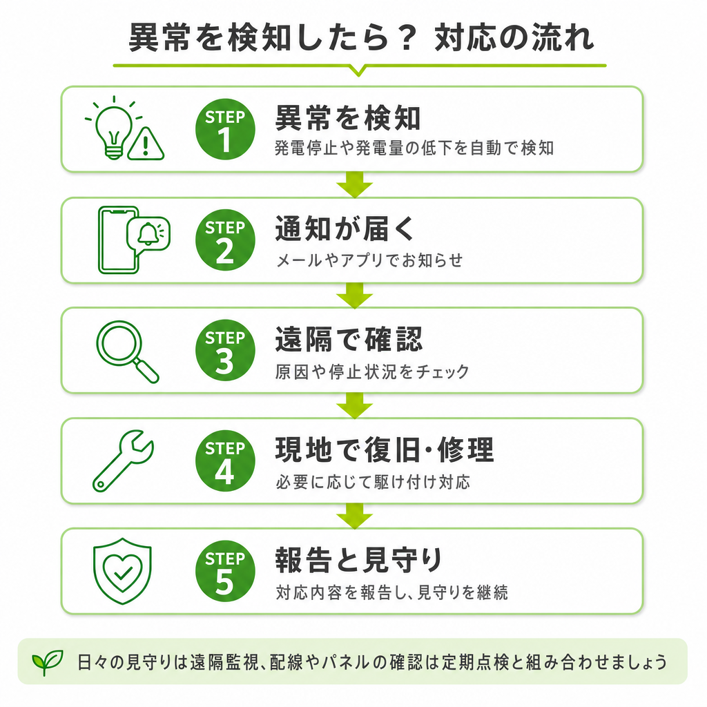 遠隔監視のメリットと、監視だけでは補えないことのイメージ画像