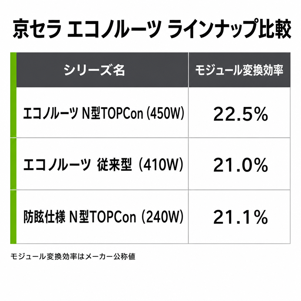 京セラの太陽光パネル「エコノルーツ」とはのイメージ画像