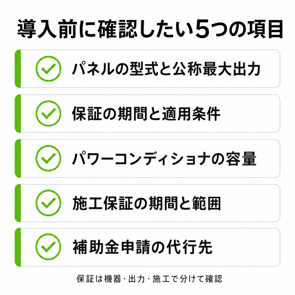 導入前に確認したいポイントのイメージ画像