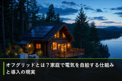 オフグリッドとは？家庭で電気を自給する仕組みと導入の現実のアイキャッチ画像