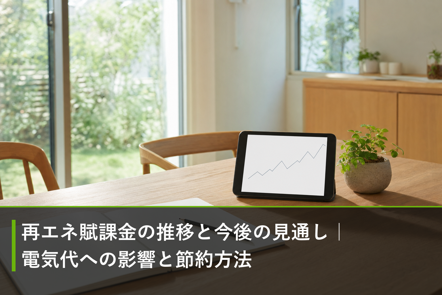 再エネ賦課金の推移と今後の見通し｜電気代への影響と節約方法のアイキャッチ画像