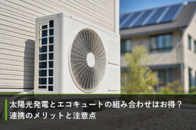 太陽光発電とエコキュートの組み合わせはお得？連携のメリットと注意点のアイキャッチ画像