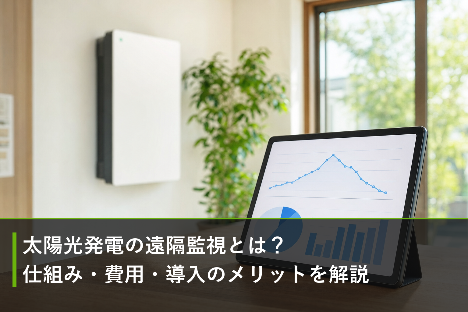太陽光発電の遠隔監視とは？仕組み・費用・導入のメリットを解説のアイキャッチ画像